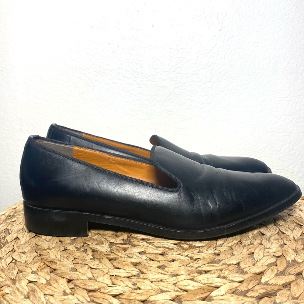 Everlane Modern Smoking Loafers Black Leather Gem